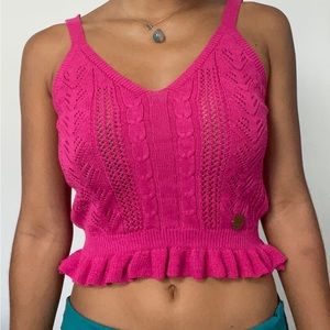 Fuchsia Knitted Top